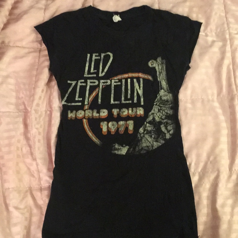 Upcycled Led Zeppelin Band Tee